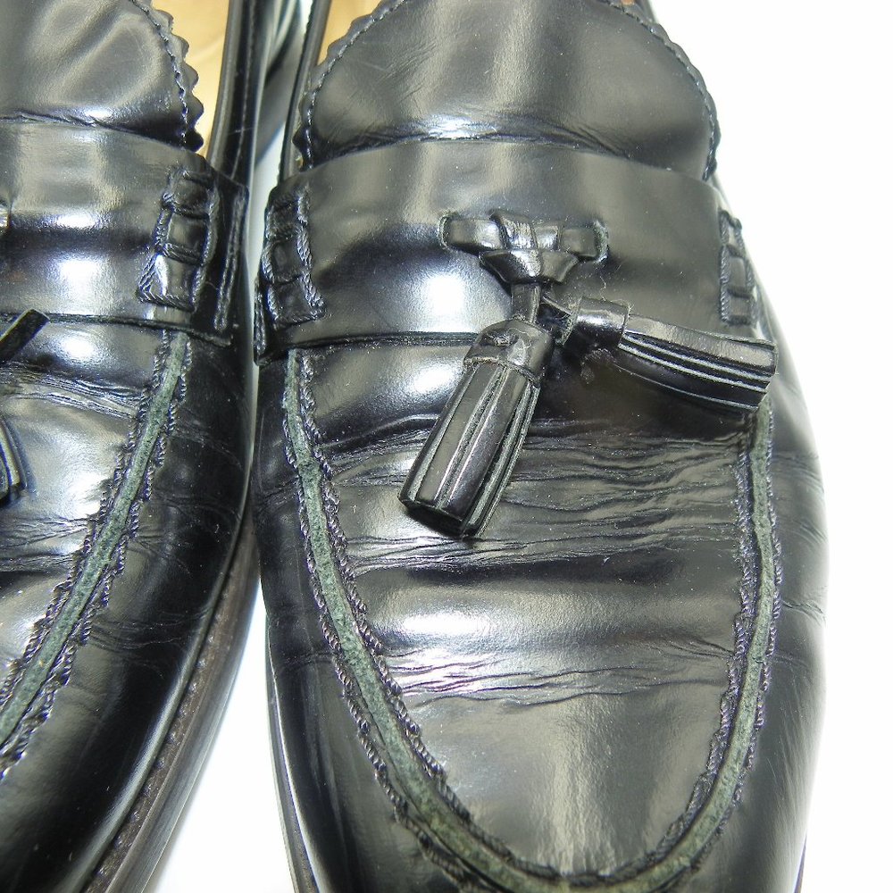 J CREW BLK LEATHER LOAFER SZ 7.5 - Picture 2 of 8